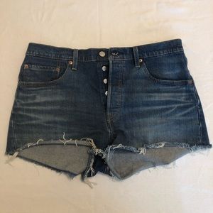 LEVI 501 Blue Denim Shorts